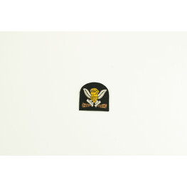 ARMY CAP BADGE ARMOUR BLACK (SMALL)